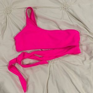 one shoulder bikini top